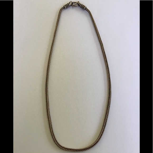 Vintage Artisan Hand Weave Foxtail Necklace 17.75